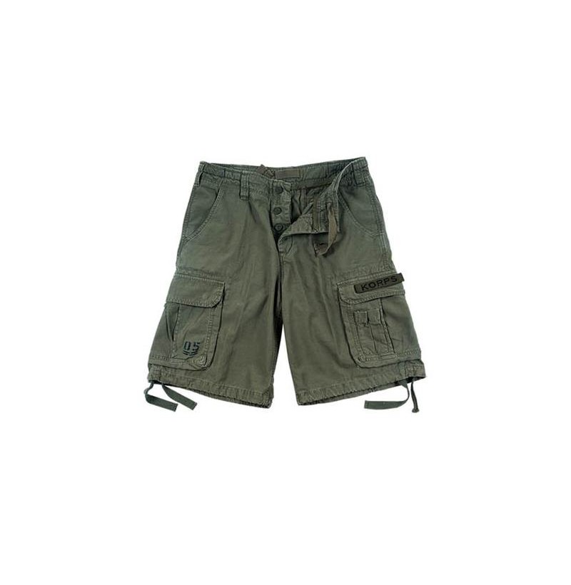 Bermuda AirBorne KORPS in 100% cotone Stonewash