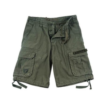 Bermuda AirBorne KORPS in 100% cotone Stonewash