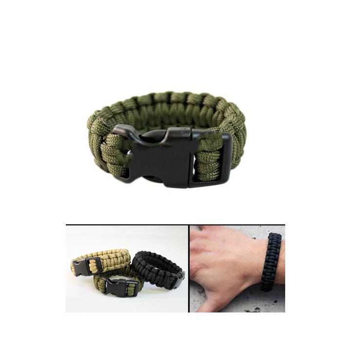 Bracciale Paracord da 15 mm con fibbie in Nylon