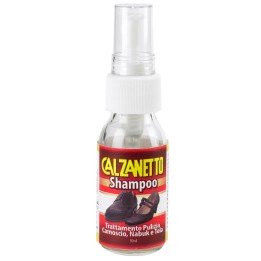 Calzanetto Ebano Shampoo trattamento camoscio nabuk tela in bottiglia da 50 ML