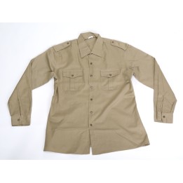 Camicia estiva manica lunga 100% cotone originale tipo Esercito Italiano USATA