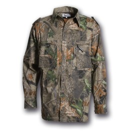 Camicia multitasche con maniche staccabili 100% cotone Bosco