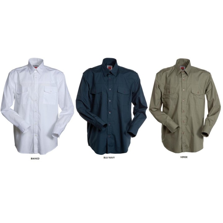 Camicia TROPHY manica lunga in cotone Popeline pettinato finissimo