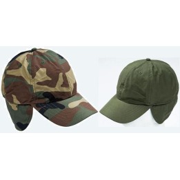 Cappello impermeabile foderato in pile con visiera