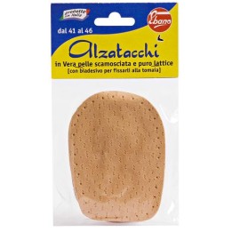 Alzatacchi in pelle scamosciata e puro lattice