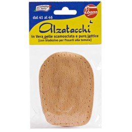 Alzatacchi in pelle scamosciata e puro lattice
