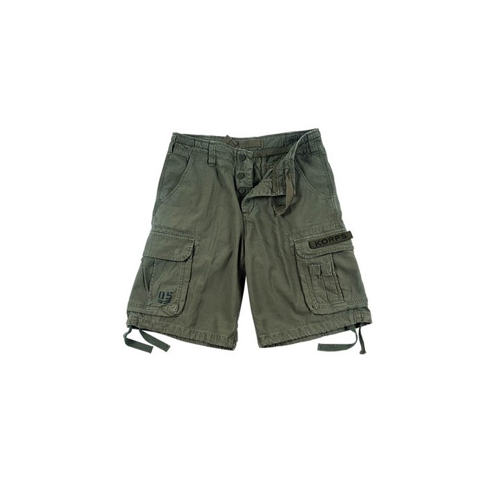 Bermuda AirBorne KORPS in 100% cotone Stonewash