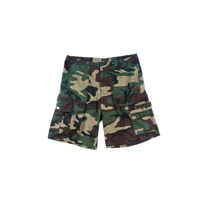 Bermuda India U.S.ARMY in 100% cotone RipStop Stonewash