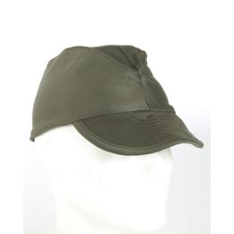 Berretto con pampera tessile Verde