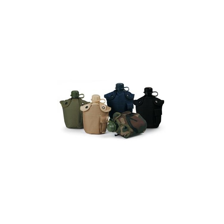 Borraccia in plastica da LT 1 rivestita in nylon