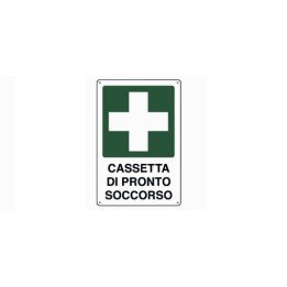 Cartello segnaletica cantieri CASSETTA PRONTO SOCC in pvc polionda mis. 35x50 cm
