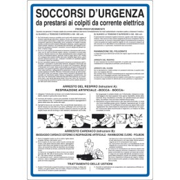 Cartello segnaletica sicurezza SOCC URG DA CORRENTE in alluminio mis. 33x50 cm