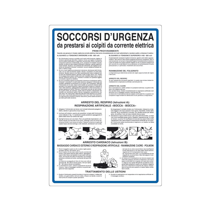 Cartello segnaletica sicurezza SOCC URG DA CORRENTE in alluminio mis. 33x50 cm