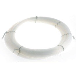 CORDINO MONOFILO NYLON 3,0 MM METRI 60 BIANCO PERLA PER PALAMITO TRAINA CONZO