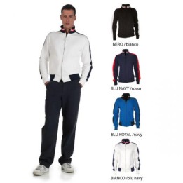 Felpa YACHT Full Zip bicolore