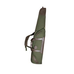 Fodero Aquila imbottito per fucile in Pelle e Nylon Verde