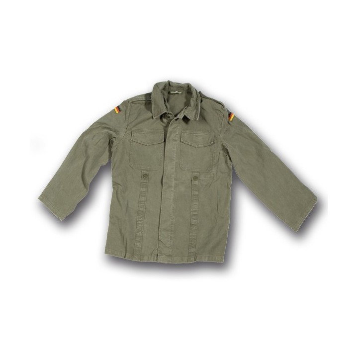 Giacca camicia Moleskin cotone Stone Wash