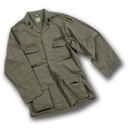 Giacca in cotone Rip Stop Stone Washed