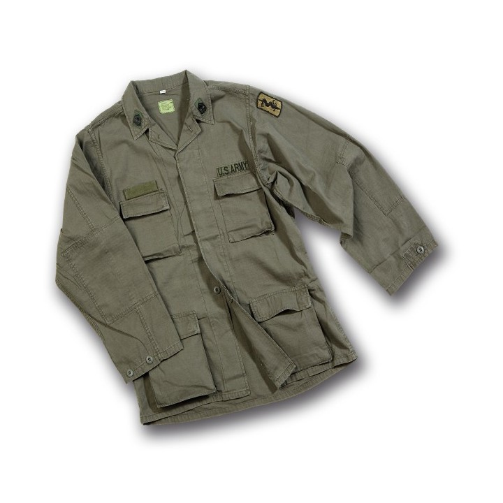 Giacca in cotone Rip Stop Stone Washed