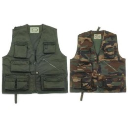 Gilet multitasche in misto cotone