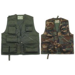 Gilet multitasche in misto cotone
