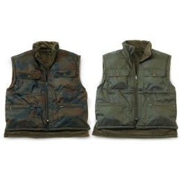 Gilet nylon double face con carniere
