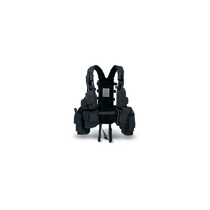 Gilet tattico a 12 tasche Nero