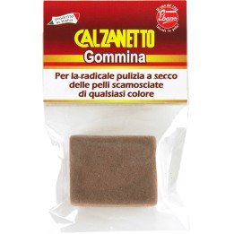 Calzanetto Gommina per pulizia a secco di pelli scamosciate di qualsiasi colore