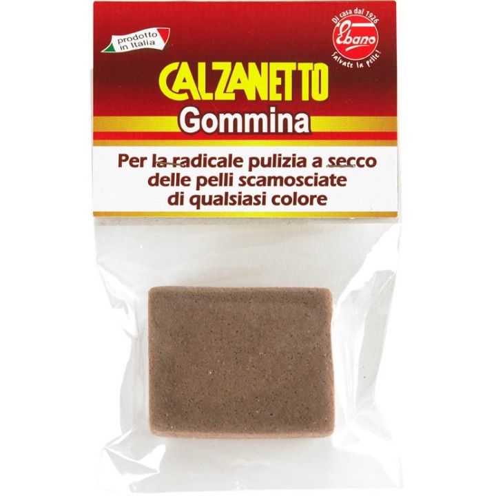 Calzanetto Gommina per pulizia a secco di pelli scamosciate di qualsiasi colore