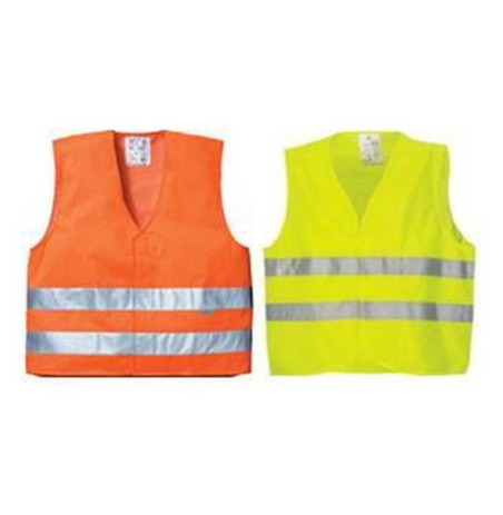 Gilet alta visibilita' con bande rifrangenti a norma CE