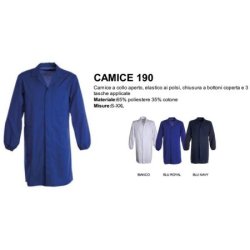 camice cotone/poliestere 190 gr/mq
