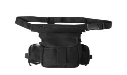 zaino marsupio in nylon idrorepellente nero