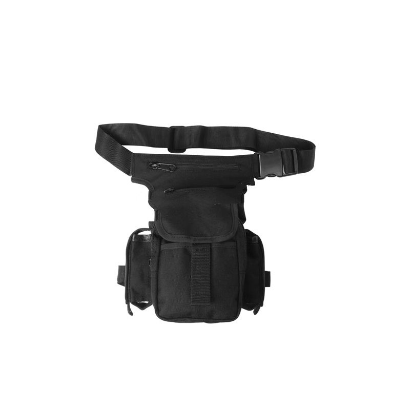 zaino marsupio in nylon idrorepellente nero