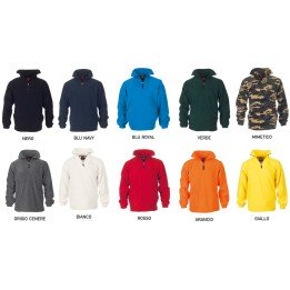 Maglia DOLOMITI pile antipilling 280 gr/mq con zip e varie tasche con zip