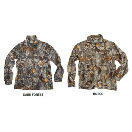 Maglione in pile mezza zip con varie tasche