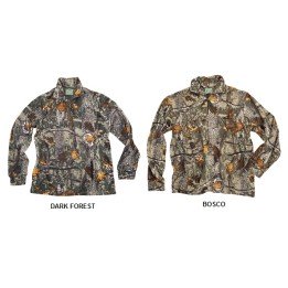 Maglione in pile mezza zip con varie tasche