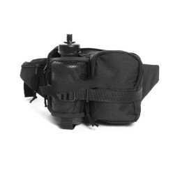 Marsupio multitasche con borraccia plastica 1/2 LT - Nero